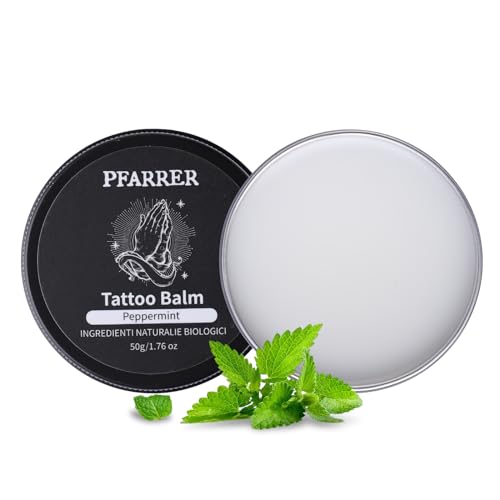 Tattoo Balm & Aftercare Cream, Natural Ingredients, Lavender Flavor, Hydrates & Revives Tattoos