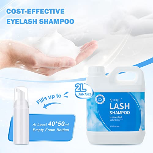 Eyelash Extension Cleanser 60ML Natural Lash Extension Shampoo Unscented Professional Eyelid Foaming Cleanser Paraben & Sulfate Free - Image 29