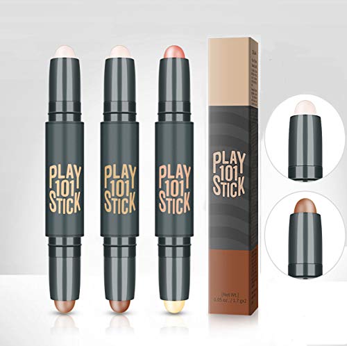 6-Color Makeup Contour Stick, Double-End Highlighter - Image 3