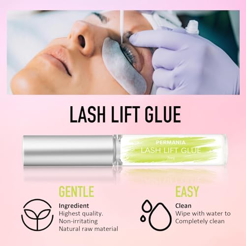PERMANIA Lash Lift Kit, WomensFashion Eyelash Perm Kit, Professional Eyelash Curling Lash Extension Set, Lash Extensions, Brow Lamination Kit, All in One Suitable for Salon and Home Use, Long Lasting 6-8Weeks PERMANIA Liquid glue kit - Image 2