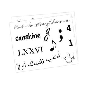 Selena Gomez Temporary Tattoos (2-Pack) | Skin Safe | MADE IN THE USA | Removable Fashiontats