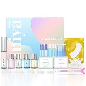 MIYA LASH Lash Lift Kit | Keratin Eyelash Perm Kit | Semi Permanent LVL Curling & Lifting Eyelashes | Includes All Tools & Accessories | Professional Result | Home & Salon Use | Vegan