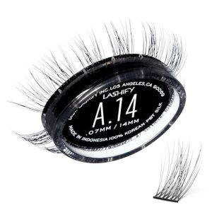 LASHIFY Amplify 14mm Gossamer DIY Eyelash Extensions Refill, Black