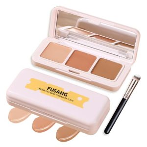 Full Coverage Cream Contour Palette, Long Wear Concealer, 3 Colors