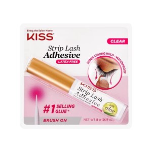 Kiss Strip Lash Adhesive, Super Strong Hold, Waterproof, Clear, 5g