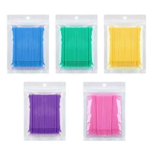 BTYMS 500 Pcs Disposable Micro Applicator Brush Swabs for Eyelash Extensions