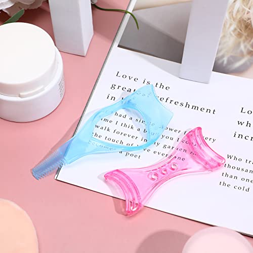2Pcs Mascara Guard, 3 in 1 Eyelash Tool, Upper Lower Lash Applicator, Comb - Healifty Medium - Image 5