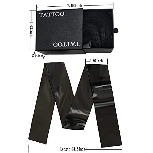 Plastic Black Clip Cord Sleeves, 100PCS, Tattoo Supply (Black) JinYan 2x24 Inch - Image 2