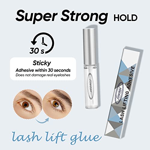 Lomansa Lash Lift Glue 2pcs, Eyelash Lifting Adhesive Perming Rod Strong Fix Glue for Lashes and Brows Curl 0.16 Fl Oz (Pack of 2) - Image 2