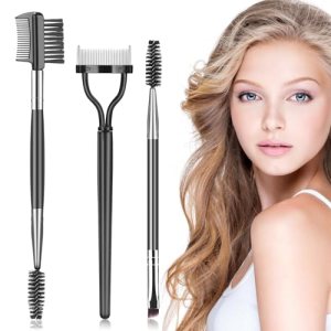 Eyebrow Brush, 3 Pcs Eyelash Separator, Brow Comb Brush for Makeup