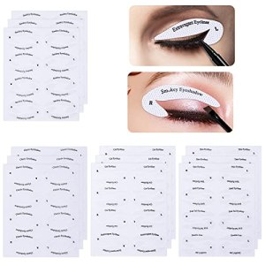 Eyeshadow Eyeliner Stencil Stickers, 96 Pairs for Smokey Eyes or Winged Eyeliner