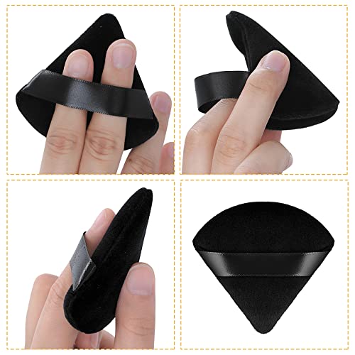 Molain 2Pcs Triangle Makeup Puff Velvet Face Puff Cosmetic Foundation Blender Sponge - Image 3