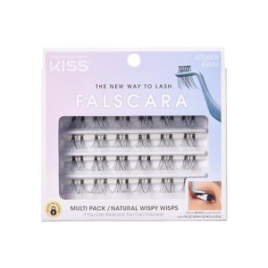 KISS Falscara Wisps Multipack - Natural Wispy Wisps - 24 Clusters