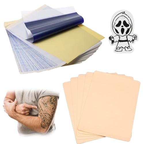 Tattoo Practice Skin with Transfer Paper, 35PCS, Premium Quality