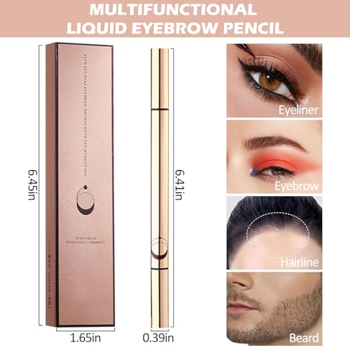DAGEDA Eyebrow Pen, Microblading Pencil, Dual-Ended Microblade Brow Pencil with Micro-Fork Tip, Waterproof Eye Brow pen (Coffee) - Image 4