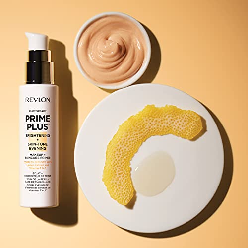 Revlon Face Primer, PhotoReady Prime Plus, Brightening & Skin Tone Evening, 1 Oz/ 30ml - Image 3