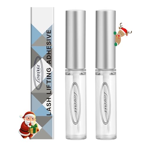 Lomansa Lash Lift Glue 2pcs, Eyelash Lifting Adhesive Perming Rod Strong Fix Glue for Lashes and Brows Curl 0.16 Fl Oz (Pack of 2)