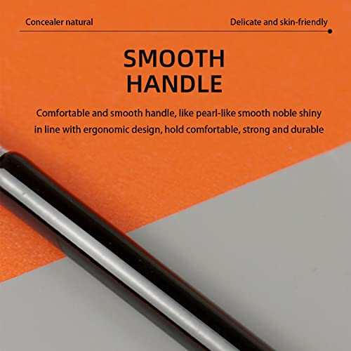 Ksvsonrvi Double-ended Concealer Brush, Under Eye Mini Dual End Brush with Sponge Synthetic Bristle - Image 3