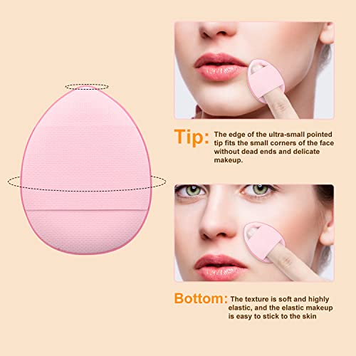 35pcs Finger Puff Makeup Sponges Soft Beauty Tools for Foundation, Under Eye, Cream, Concealer, Eye Shadow - Image 3