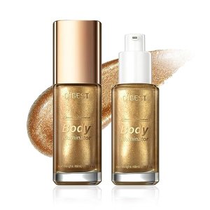 Body Shimmer Oil Liquid Highlighter Glowing Skin 04#Glistening Bronze 1.00g