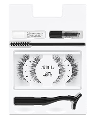 X-Tended Wear Demi Wispies 6-Day Lashes, Adhesive, Remover - Natural Look Ardell - Image 2