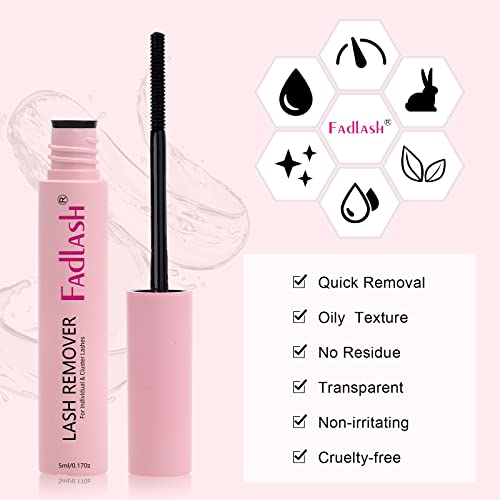 FADLASH Cluster Lash Glue Remover 5 ML for Cluster Individual Lashes - Image 69