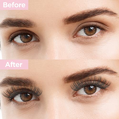QUEWEL Lash Extension Kit, Clusters Bond & Seal, Applicator Tool, Glue Remover, Natural Look (FDD-H01-kit) - Image 94