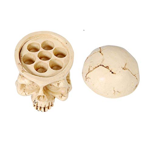 Tattoo Ink Cup Holder - 2Pcs Hard Skull Resin Stand Microblading & Tattoo Accessories - Image 4