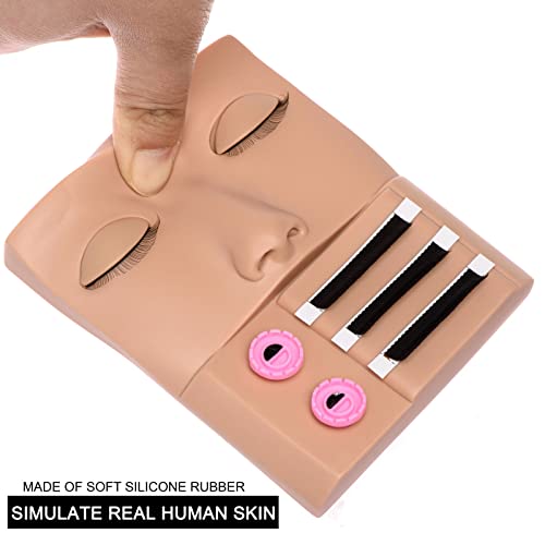 Lash Extension Mannequin Head Training Kit with 3D Realistic Eyelids - Image 3