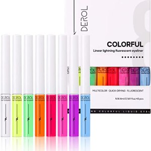 Mysense UV Matte Liquid Eyeliner Kit, 8 Colors, Waterproof