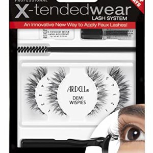 X-Tended Wear Demi Wispies 6-Day Lashes, Adhesive, Remover - Natural Look Ardell