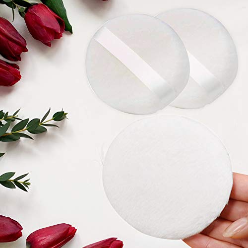 Large Velour Body Powder Puff 4.13 Inch Ultra Soft Washable - Image 4