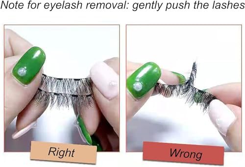Dual Magnetic Eyelashes 8pcs, 5 Magnets Point Eye Lashes, No Glue Needed, 3D Reusable False Eyelashes with Applicator - Image 3