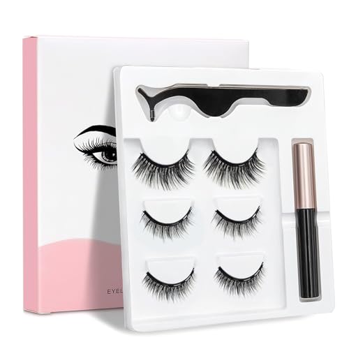 Magnetic Eyelashes, 3 Pairs Reusable, Natural Look False Eyelashes, Lightweight & Sweatproof, CHAVA - Image 5