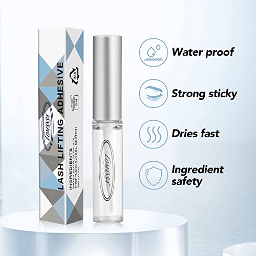 Lomansa Lash Lift Glue 2pcs, Eyelash Lifting Adhesive Perming Rod Strong Fix Glue for Lashes and Brows Curl 0.16 Fl Oz (Pack of 2) - Image 16