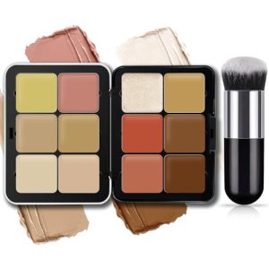 NewBang 12 Colors Contour Palette Cream Concealer Blush Contouring Highlighter