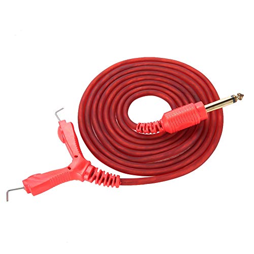 Tattoo Clip Cord, 2M Silicone RCA Hook Line Red - Image 5