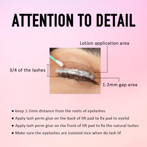 PERMANIA Lash Lift Kit, WomensFashion Eyelash Perm Kit, Professional Eyelash Curling Lash Extension Set, Lash Extensions, Brow Lamination Kit, All in One Suitable for Salon and Home Use, Long Lasting 6-8Weeks PERMANIA Liquid glue kit - Image 3