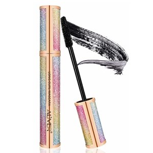 4D Silk Fiber Lash Mascara, Luxuriously Longer Voluminous Eyelashes, Waterproof & Smudge-proof