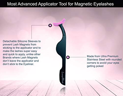 Luxillia Magnetic Lashes with Eyeliner, 8D and 3D Look, Reusable Fake Eye Lash, No Glue, Waterproof Liner - Image 3