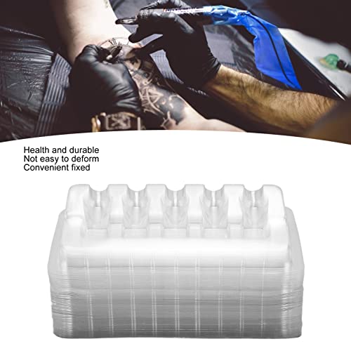 Tattoo Cartridge Needle Trays 50 Pcs Transparent - Disposable Needle Plates & Holder - Image 2