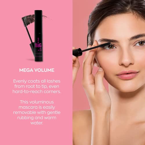 Black Volumizing Smudge-Proof Mascara - Cruelty Free, Hourglass Wand - 10ml - Image 3