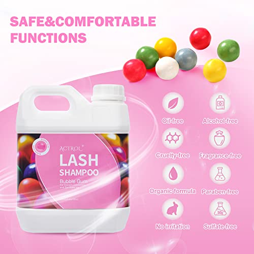 Eyelash Extension Cleanser 60ML Natural Lash Extension Shampoo Unscented Professional Eyelid Foaming Cleanser Paraben & Sulfate Free - Image 14