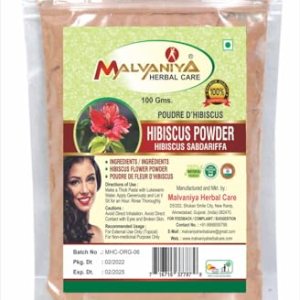 Hibiscus Powder For Hair 100g MALVANIYA HERBAL CARE