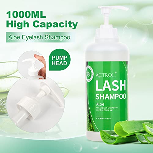 Eyelash Extension Cleanser 60ML Natural Lash Extension Shampoo Unscented Professional Eyelid Foaming Cleanser Paraben & Sulfate Free - Image 17