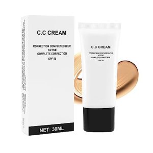 IYARKAI Skin Tone Adjusting CC Cream, Primer, Moisturizing Concealer for Invisible Pores, Brightening Skin Tone, Self-Adjusting Foundation 30.00 ml (Pack of 1)