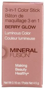 3-In-1 Color Stick - Berry Glow - Mineral Fusion - 0.16 oz - Makeup