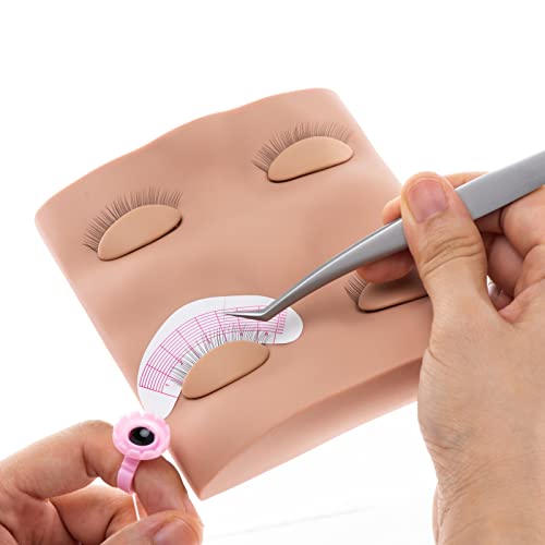 Lash Mannequin Head with 2 Pairs Replaced Eyelids - Image 3
