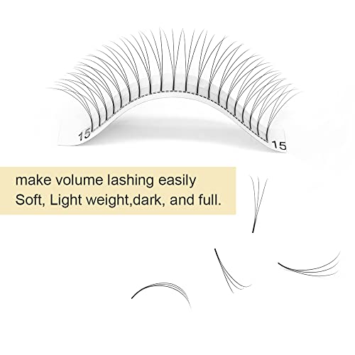 Long Stem Premade Fans Eyelash Extensions .07 .10 3D-D-0.07-8-15mix C D Curl 9-42mm - Image 3