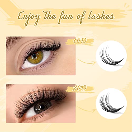 QUEWEL Lash Extension Kit, Clusters Bond & Seal, Applicator Tool, Glue Remover, Natural Look (FDD-H01-kit) - Image 121